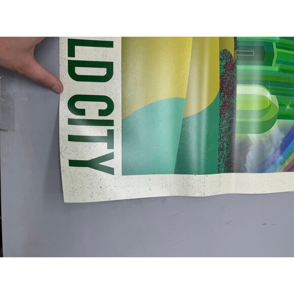 Emerald City Print Poster wizard of OZ - retro yellow brick road rainbow 24x36" - Picture 5 of 5